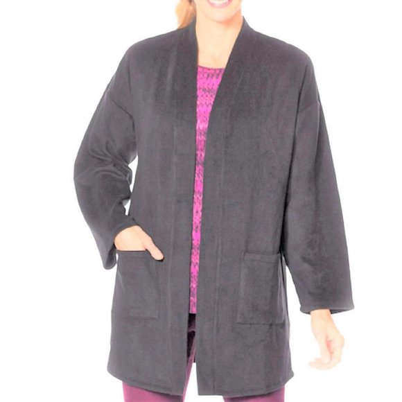 Comfort Code Stretch Fleece Open Wrap Cardigan SMALL (899) - Picture 1 of 5